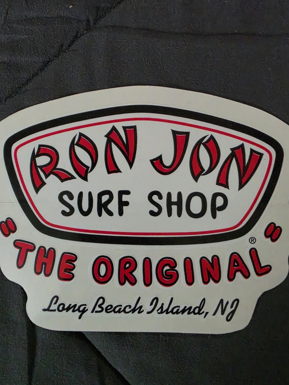 Ron Jon White and Red Surf Shop Wall Decal